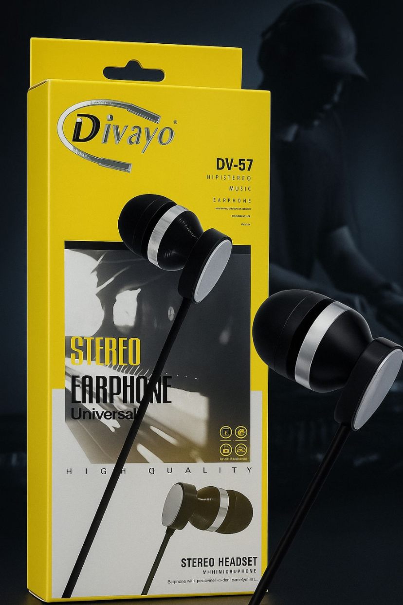DIVAYO DV-57 STEREO UNIVERSAL EARPHONE